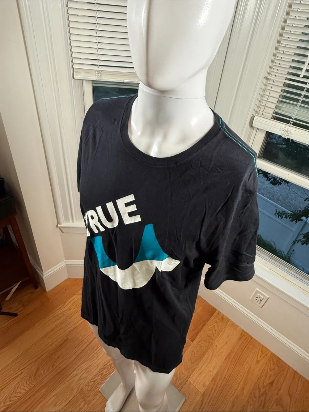 True Religion Black Logo Graphic T Shirt Men’s Medium Streetwear Tee
